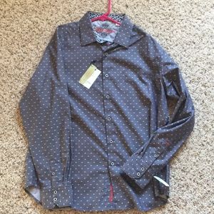 NWT Robert Graham “Call me” dress shirt